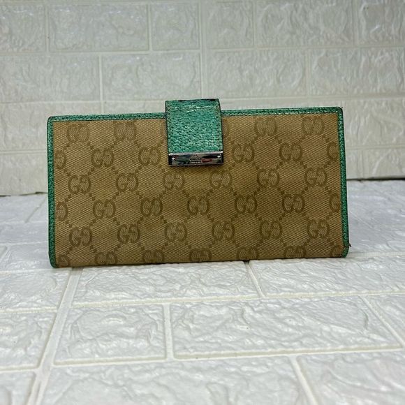 GUCCIβBeige/ebony GG Supreme VINTAGE WALLET - Picture 3 of 16